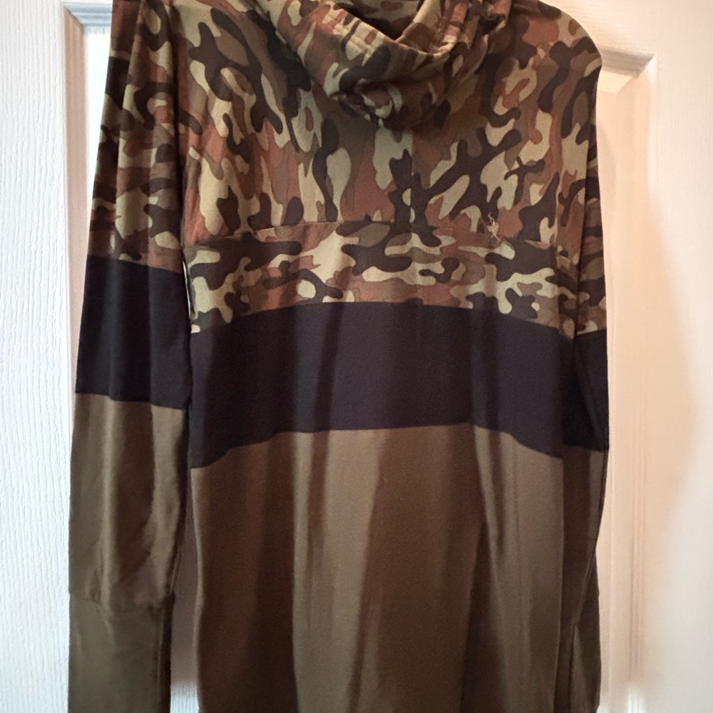 LuLaRoe Camouflage Jacket with Earthy Tones